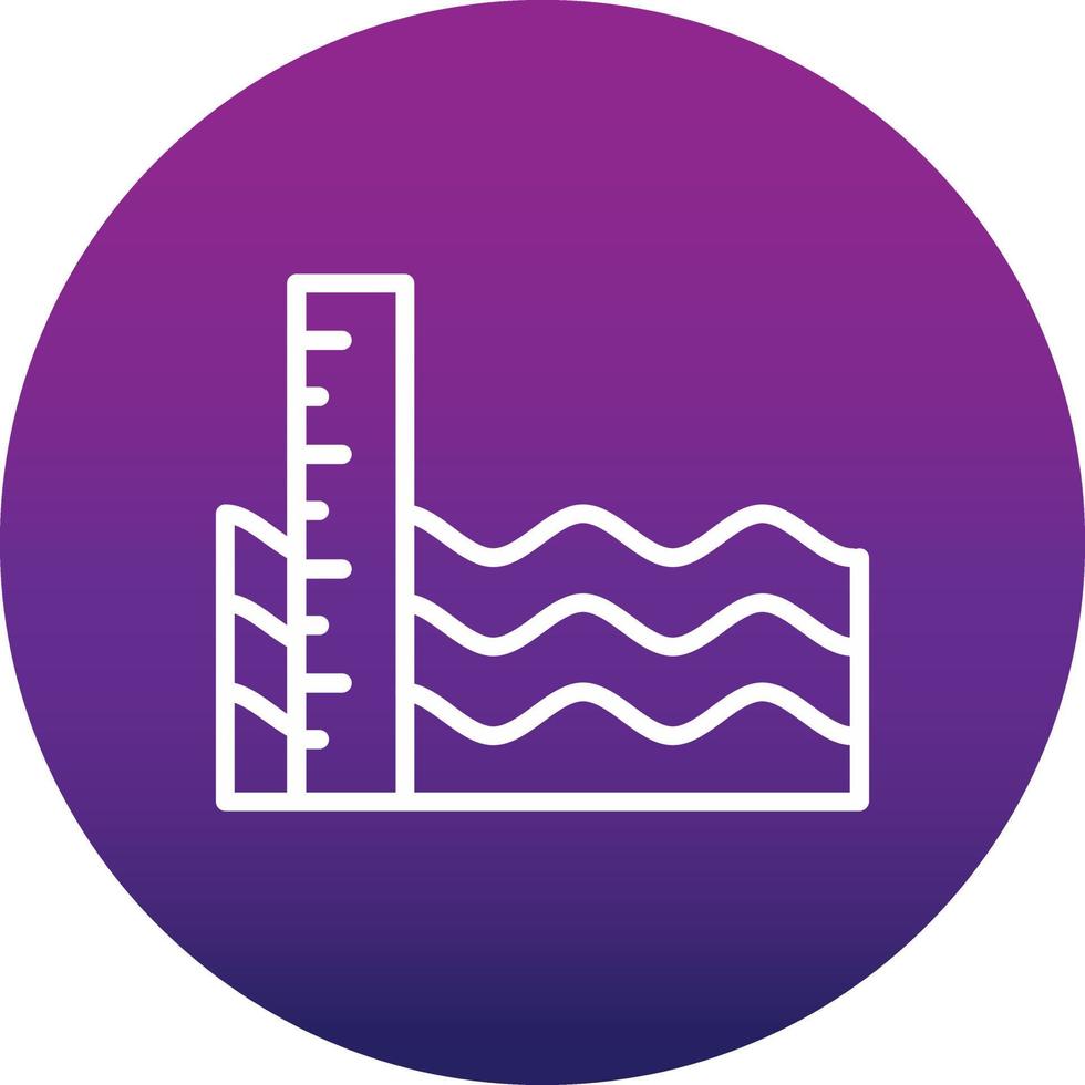 Sea level Vector Icon Design