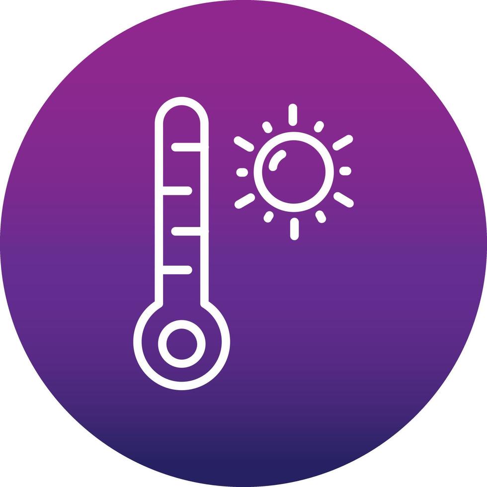 High Temperature Vector Icon Design