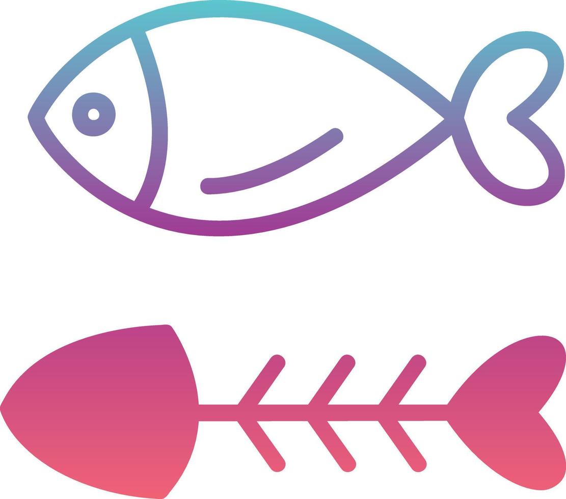 diseño de icono de vector de pescado