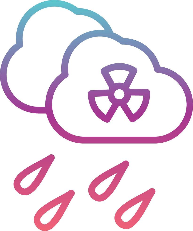 diseño de icono de vector de lluvia ácida