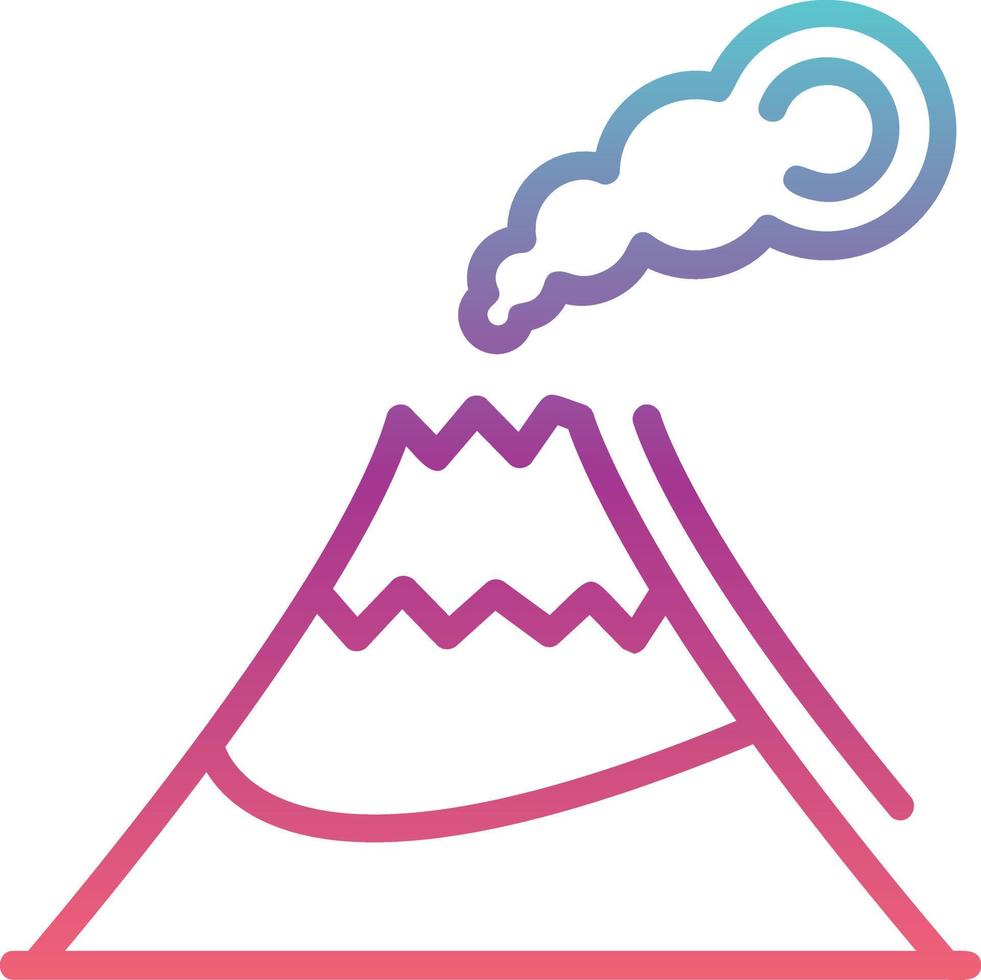 Volcano Vector Icon Design