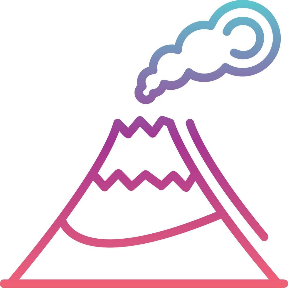 diseño de icono de vector de volcán