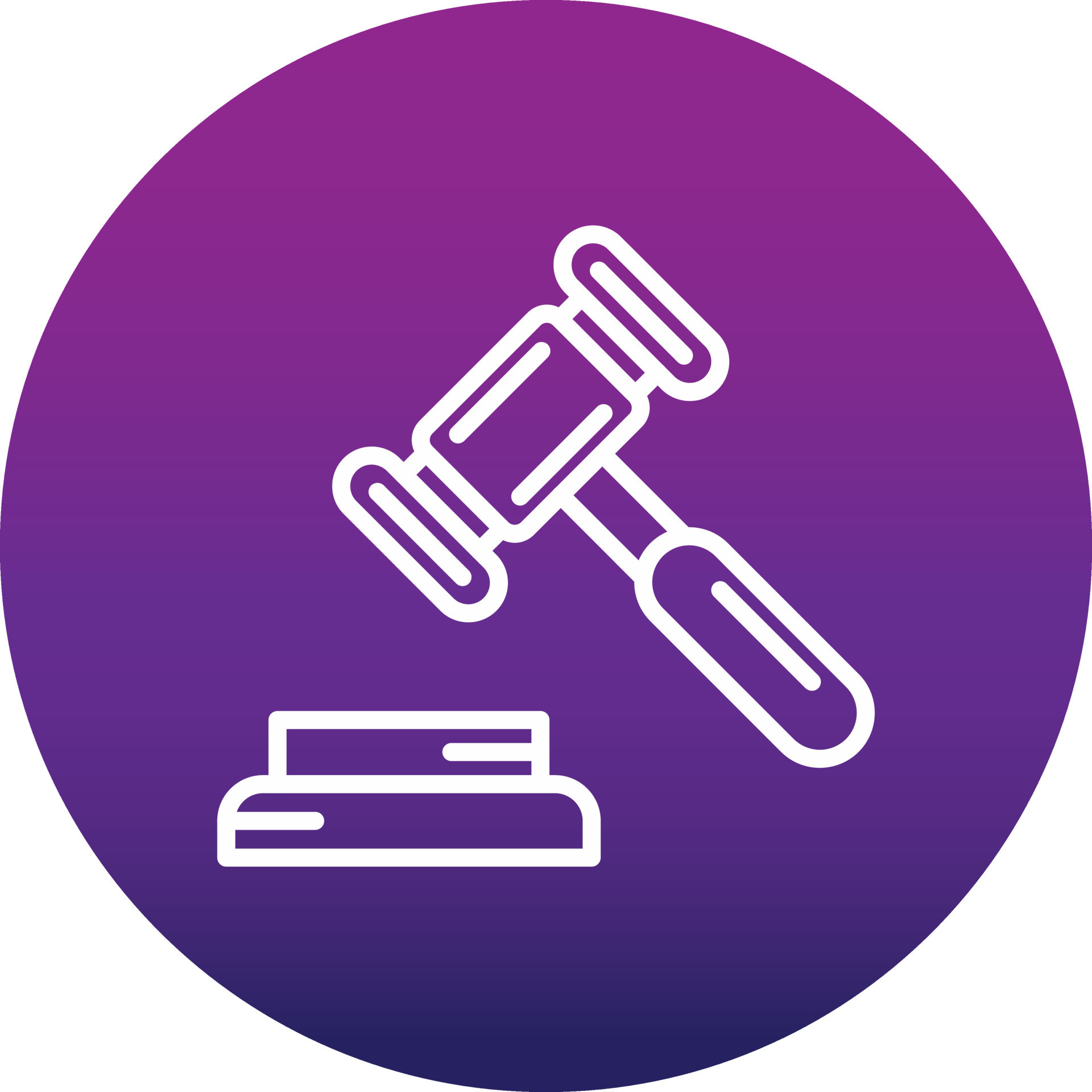 Gavel Vector Icon 15545868 Vector Art at Vecteezy