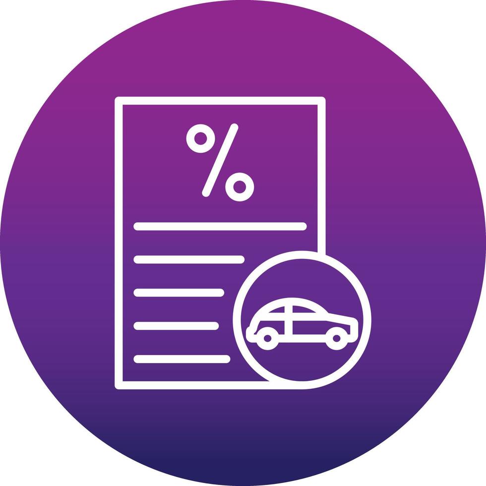 Car Loan Vector  Icon