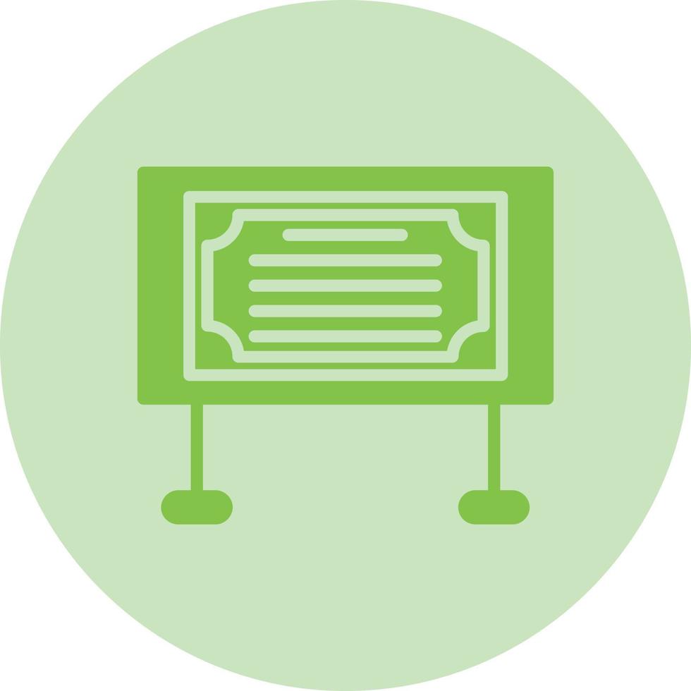 Bulletin Board Vector Icon