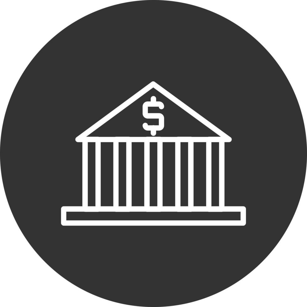 icono de vector de banco