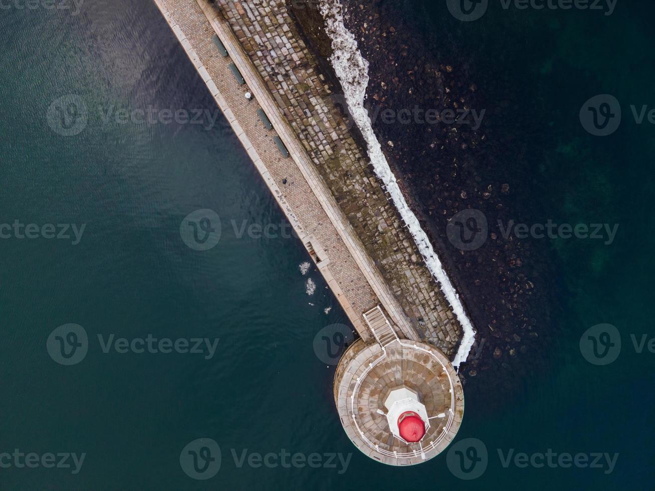 Malmo Lighthouse in Winter in Skane, Sweden photo