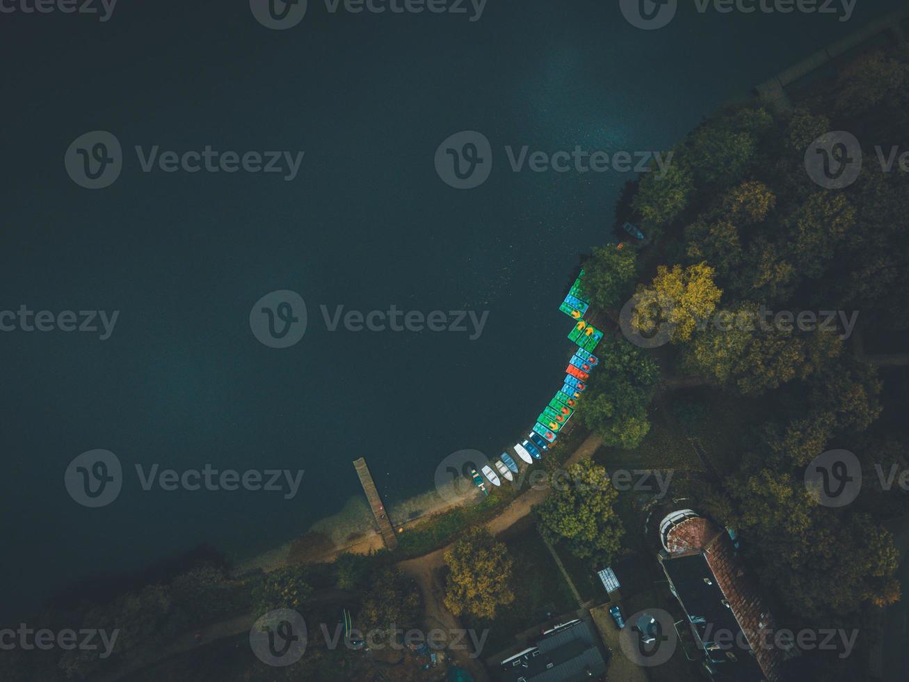 Aerial Views of Trakai, Lithuania by Drone photo