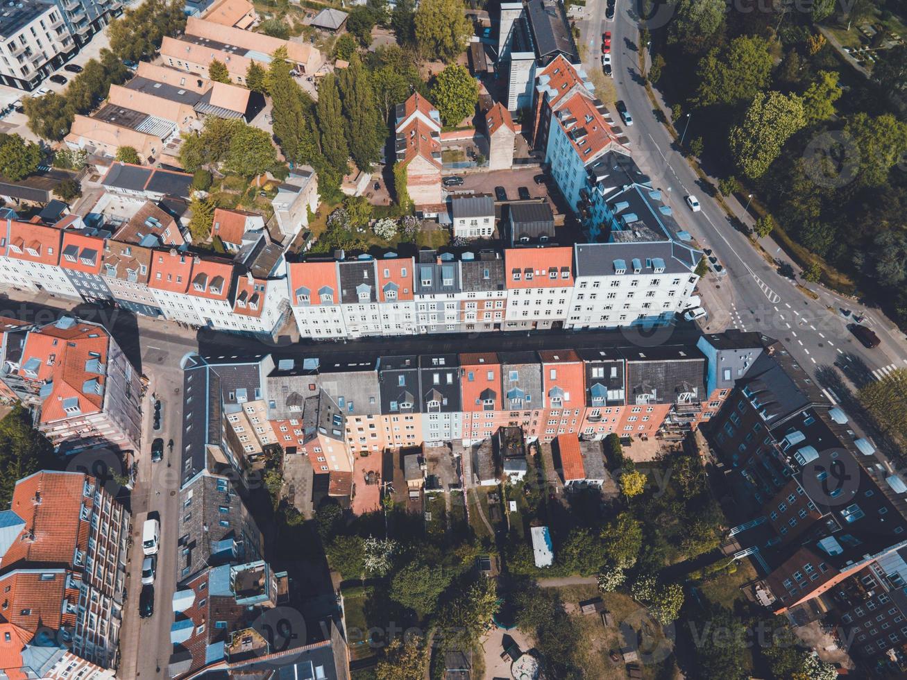 Views over Aarhus, Denmark in Jutland by Drone photo