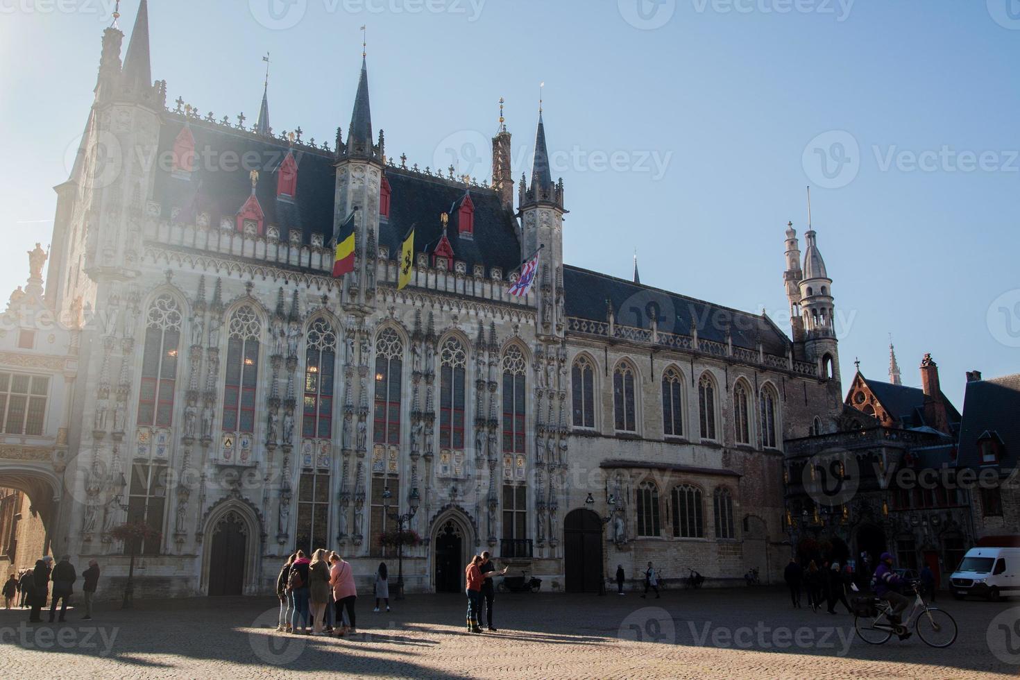 Bruges City hall in the town of Bruges, Belgium photo