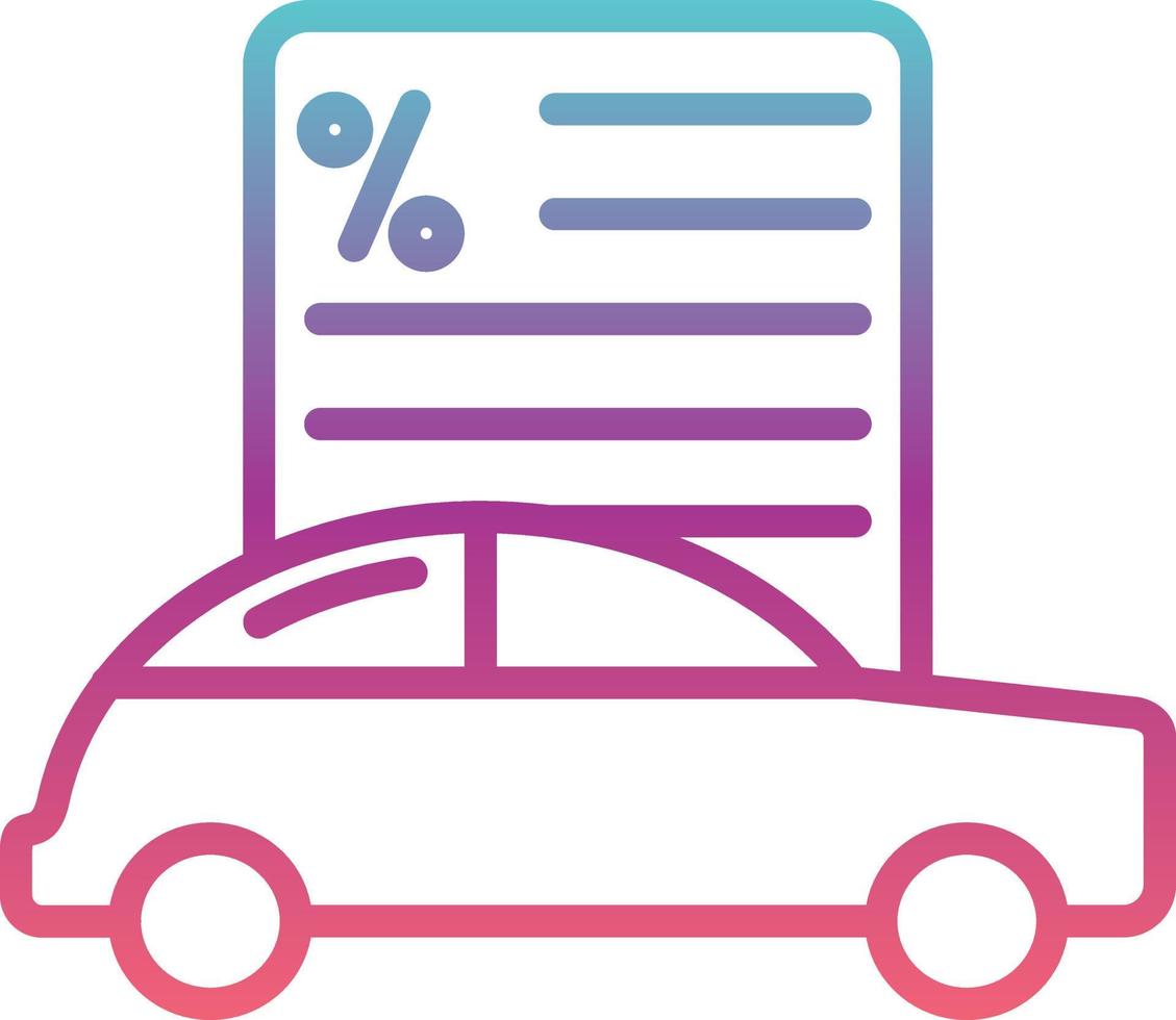 Car Loan Vector  Icon