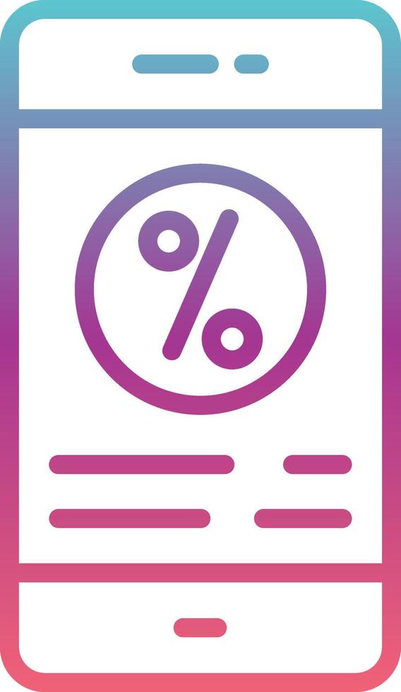 Interest Rate Vector  Icon