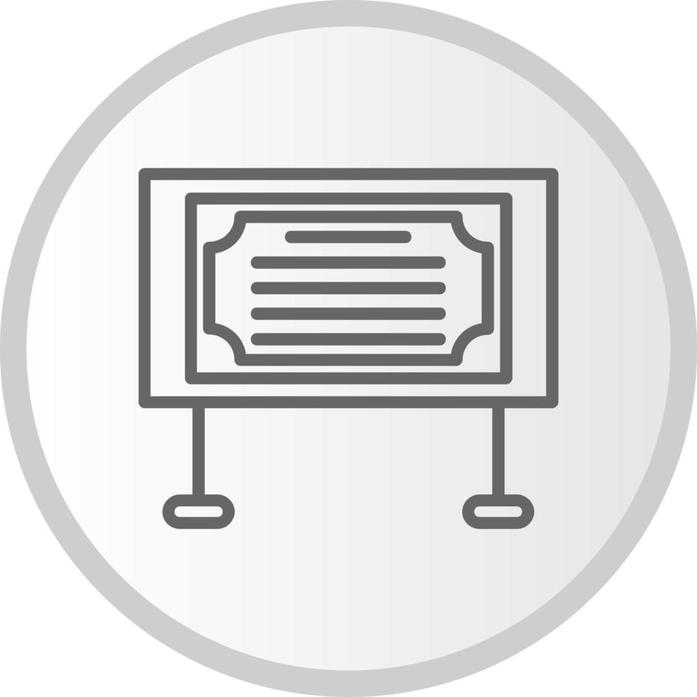 Bulletin Board Vector Icon