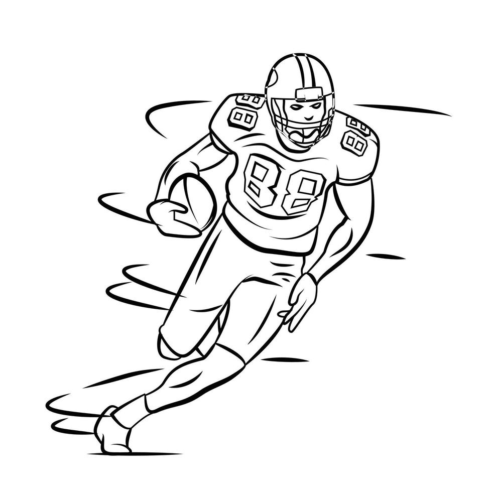 American Football Player vector