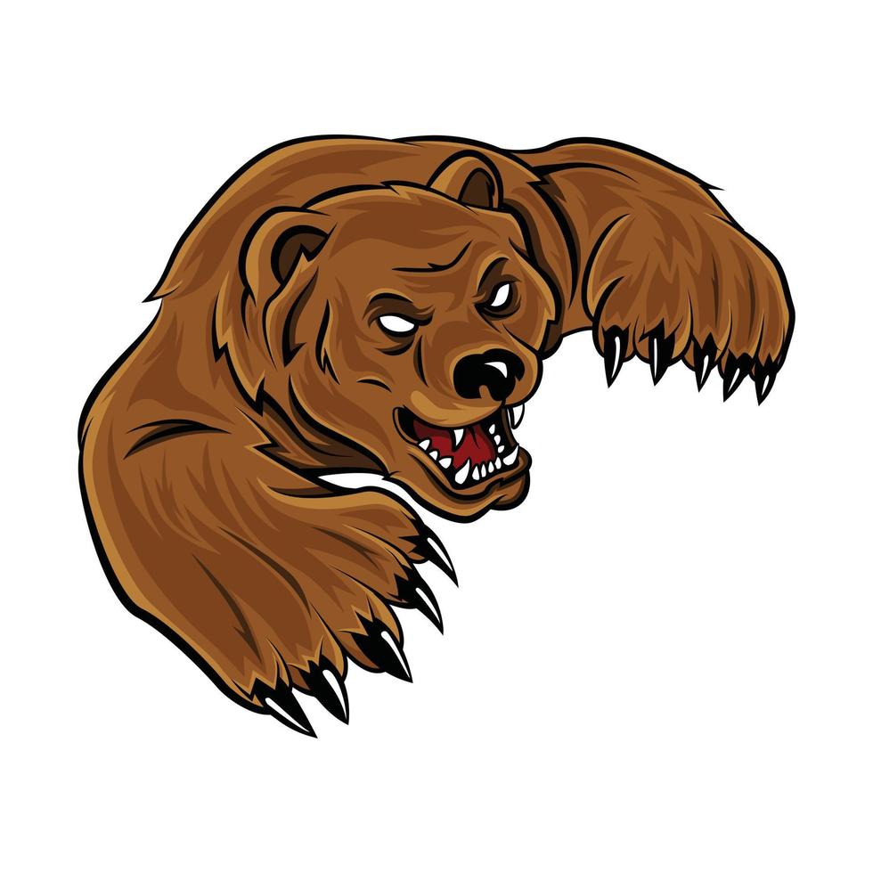 Bear Vector Illustration Design