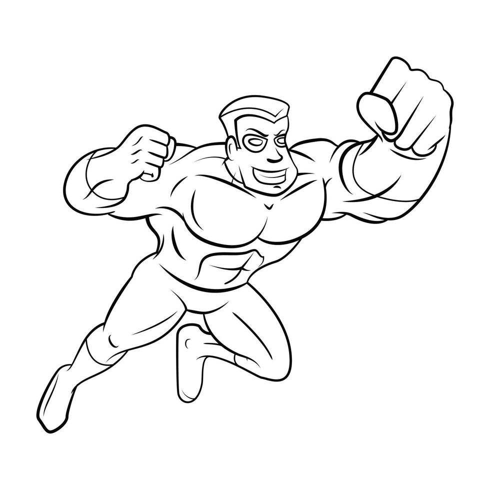 Male Super Hero Design vector