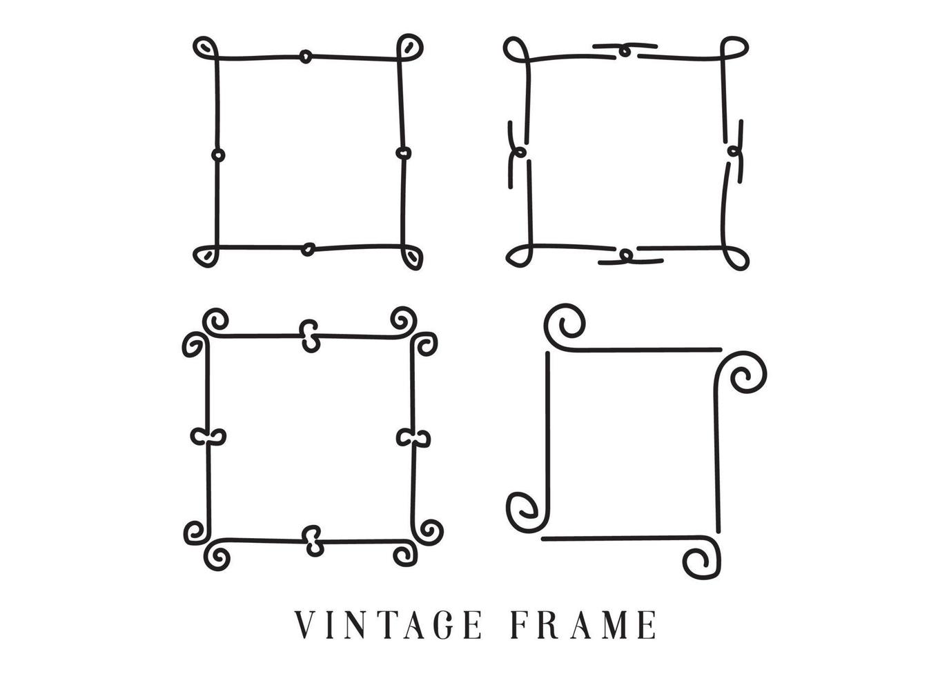 Hand Drawn Frame Collections Vector