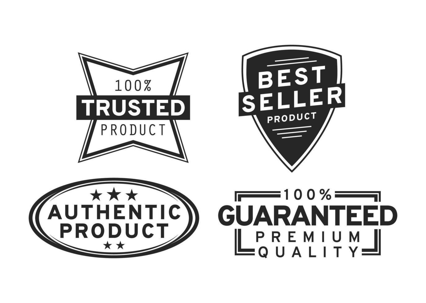 Advertising Badges for Selling Product Collections vector