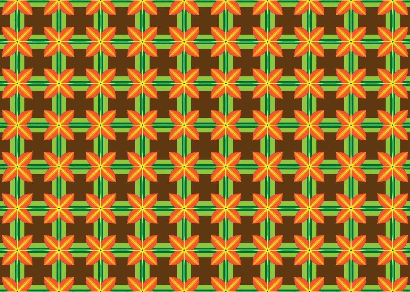 Floral Batik Pattern Banner Background vector