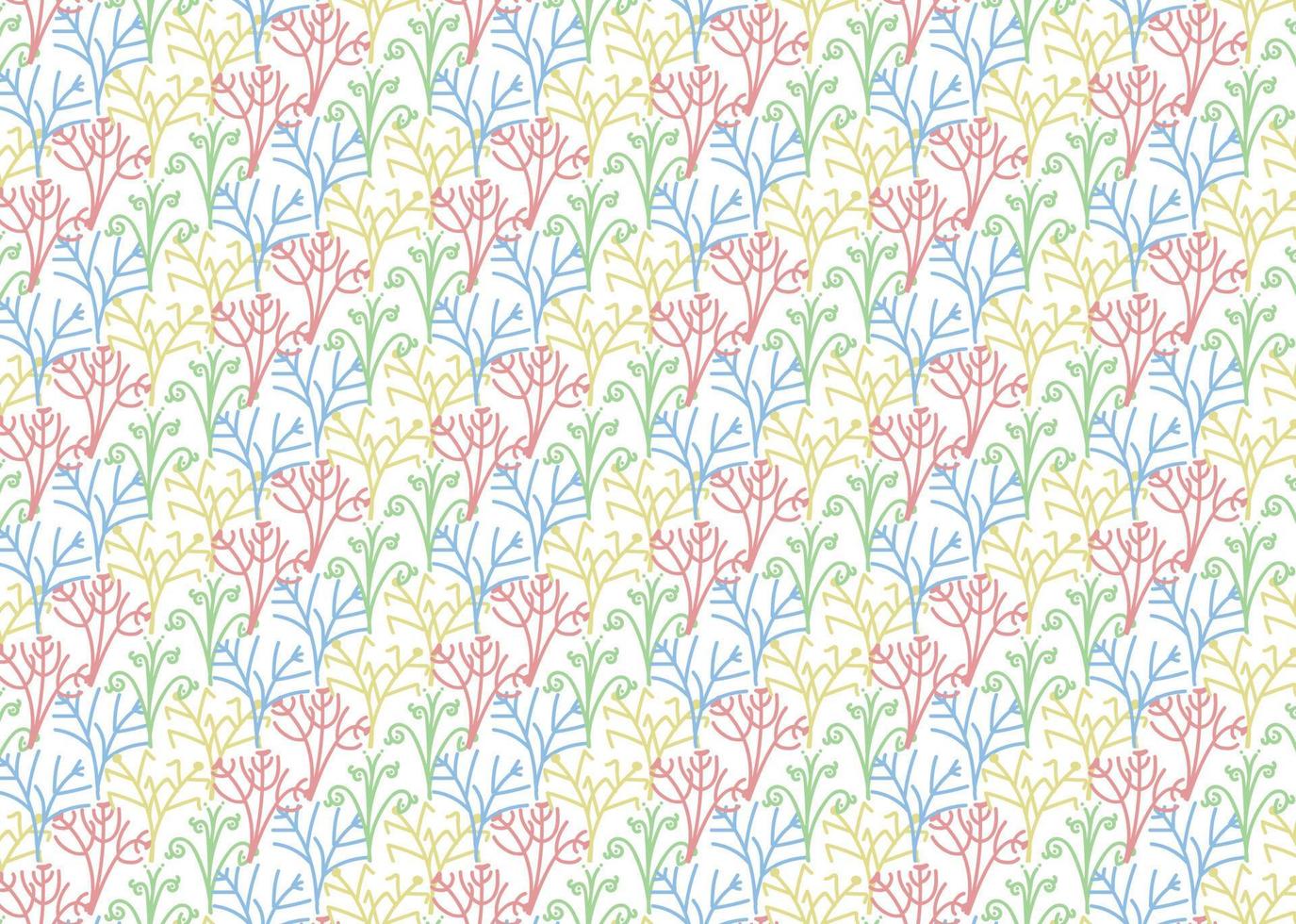 Flowers Leafes Pattern Banner Background vector