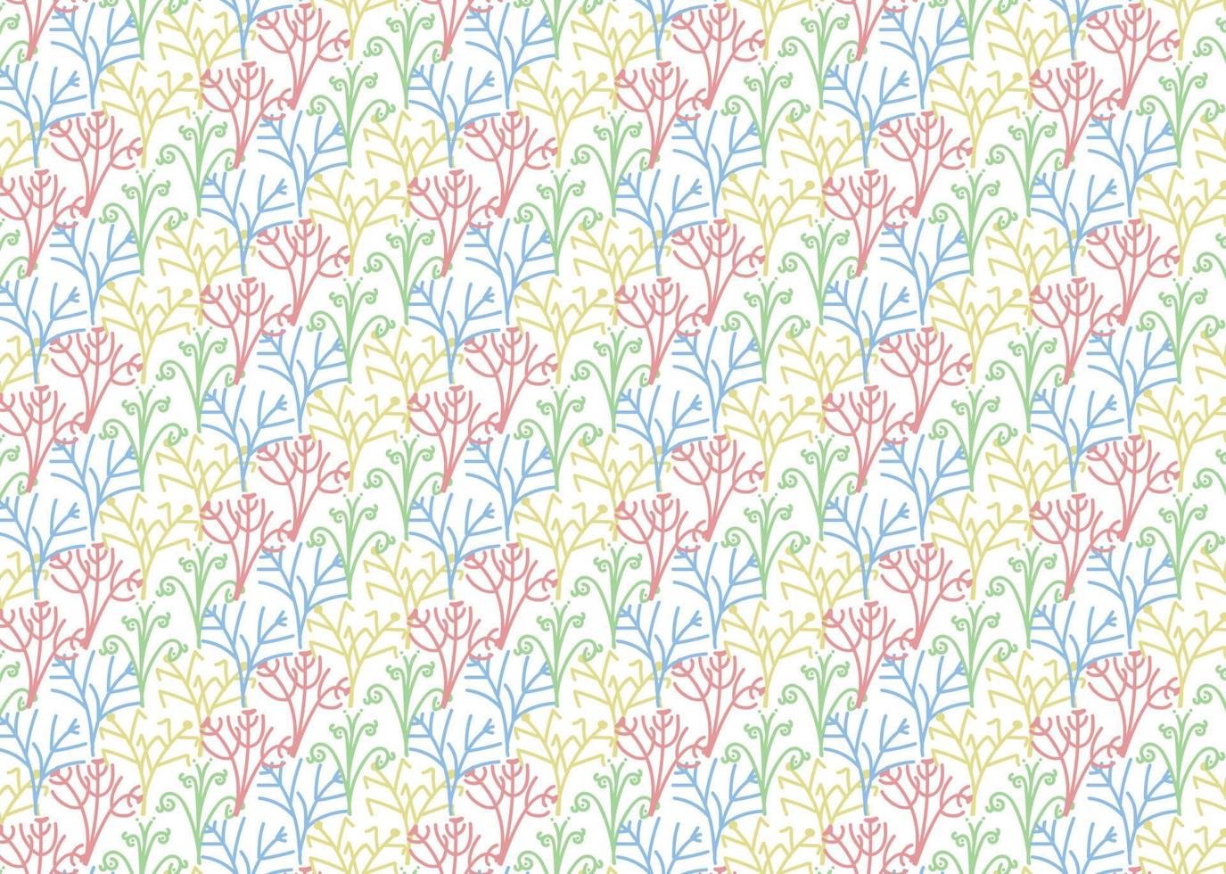 Flowers Leafes Pattern Banner Background vector