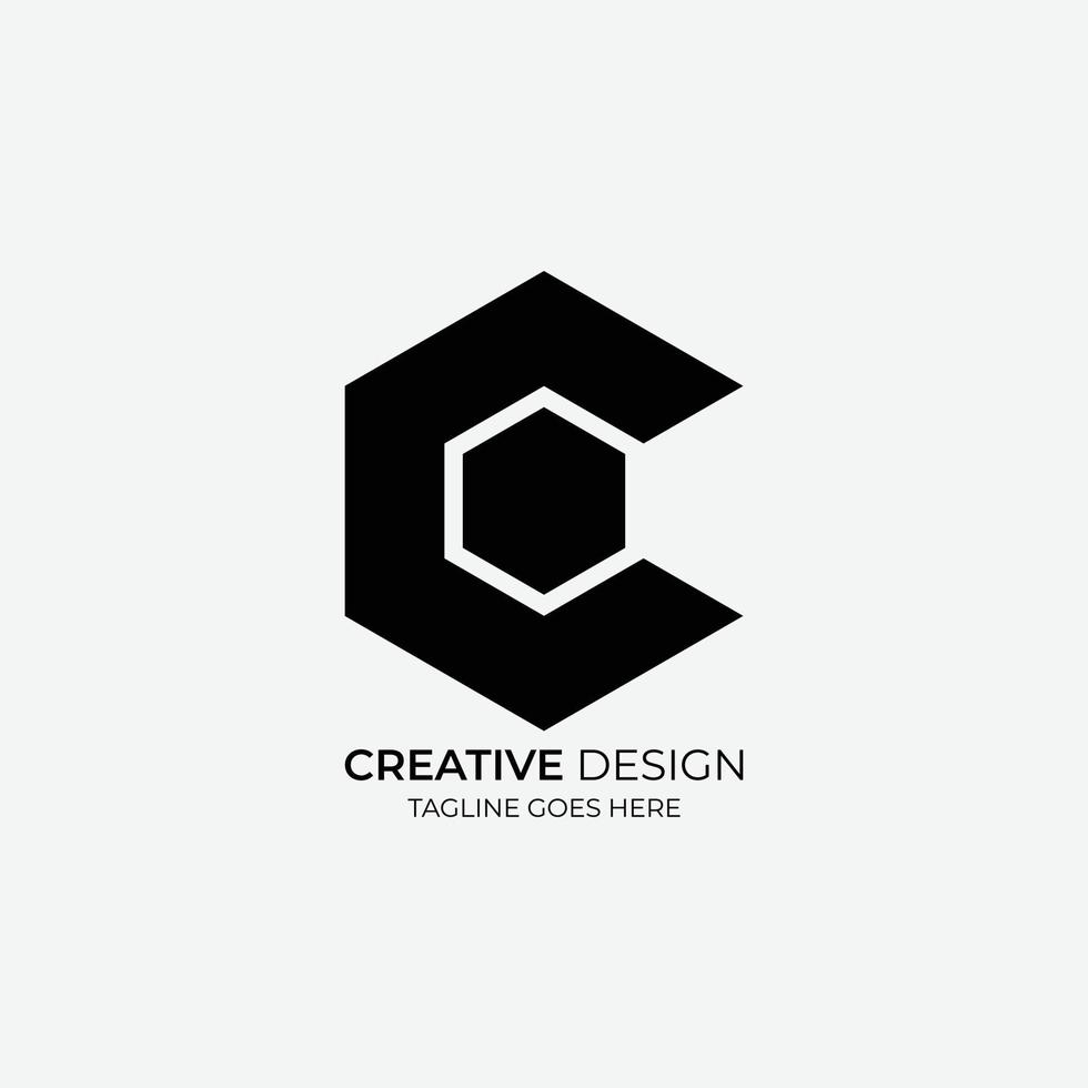 c diseño de logotipo vectorial minimalista y moderno adecuado para empresas y marcas vector