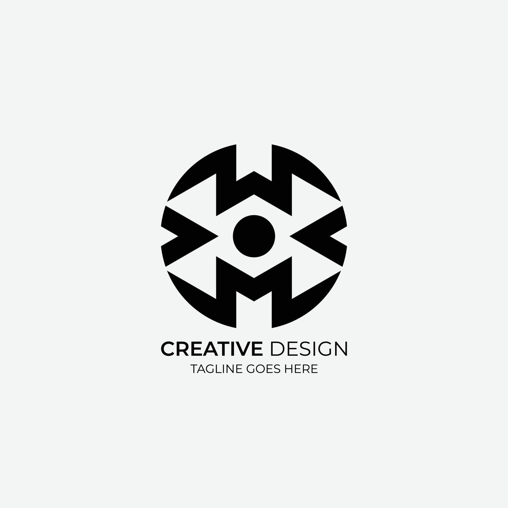 M Minimalist and modern vector logo design suitable for business and brands 15547847 Vector Art