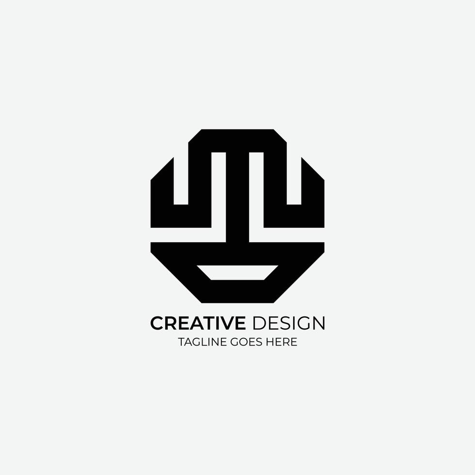 diseño de logotipo vectorial minimalista y moderno adecuado para empresas y marcas vector