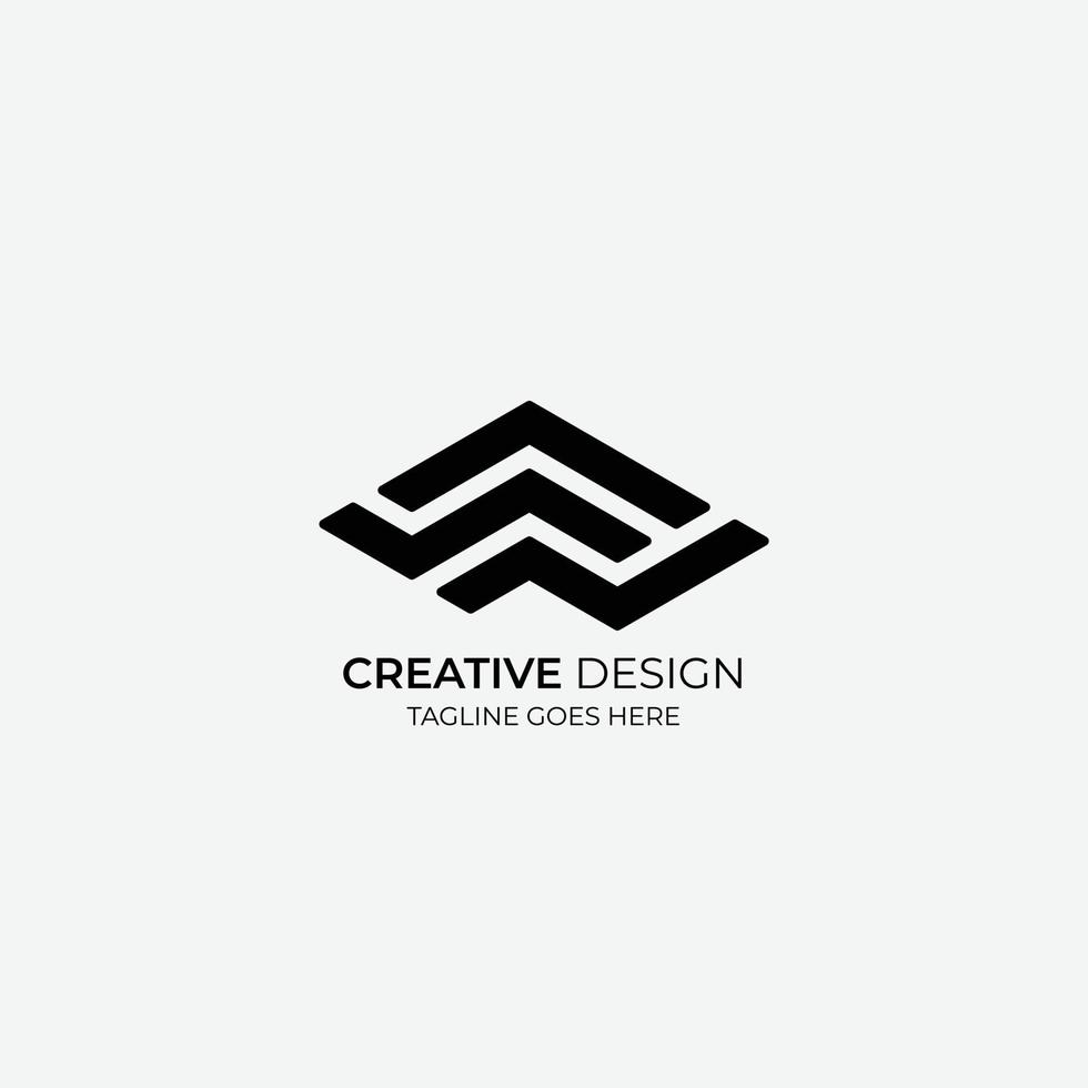 diseño de logotipo vectorial minimalista y moderno adecuado para empresas y marcas vector