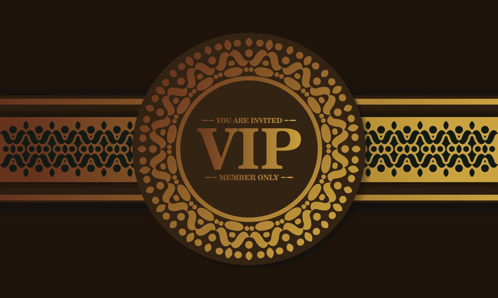 Elegant VIP ornament background vector