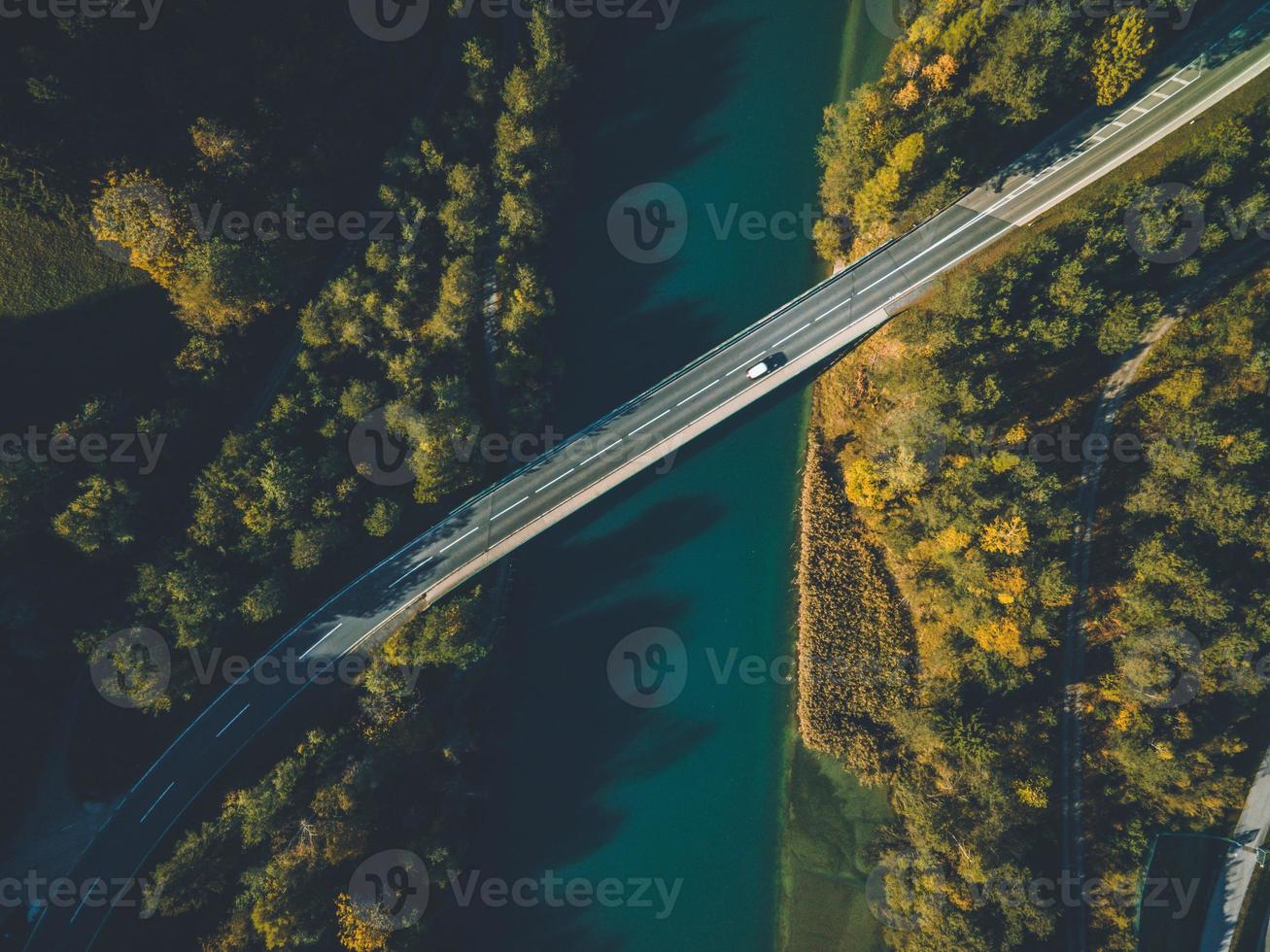 Aerial drone views of the Slovenian Countryside photo