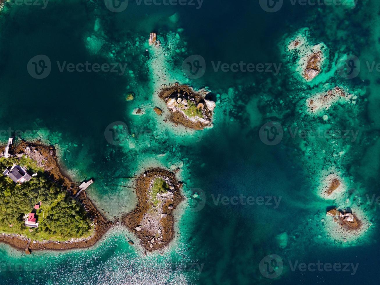 vistas de las islas lofoten en noruega foto