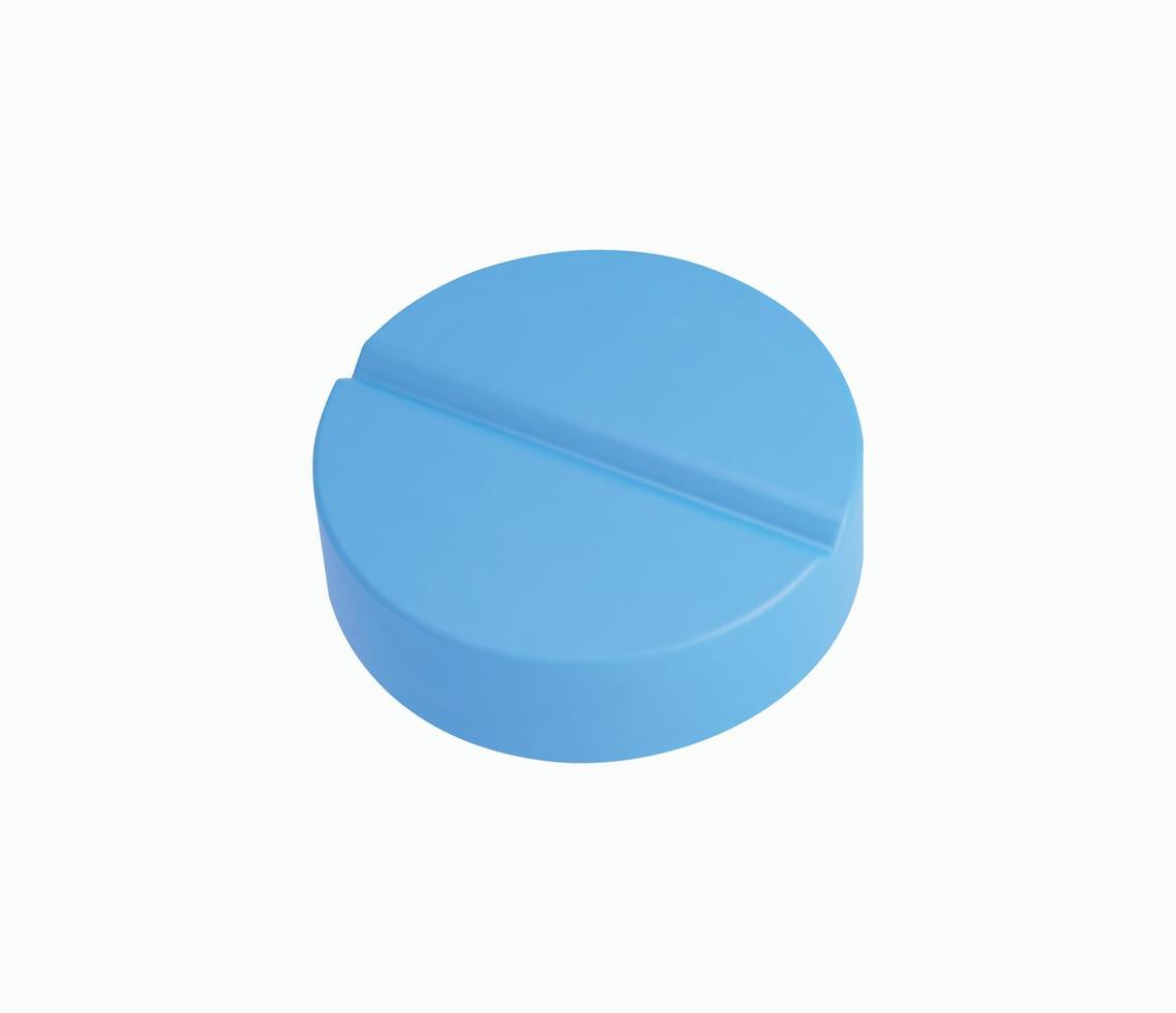 3d Realistic Medicinal Capsule vector illustration