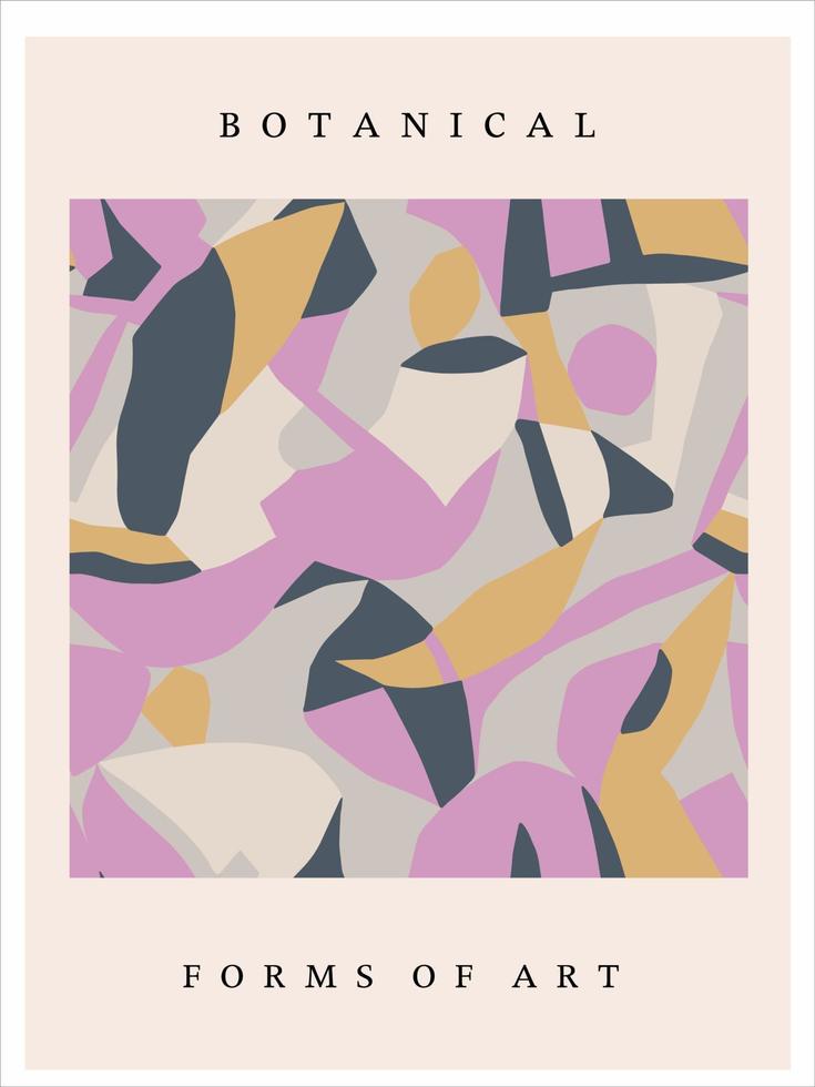 Vector abstract geometric shapes illustration art poster digital artwork