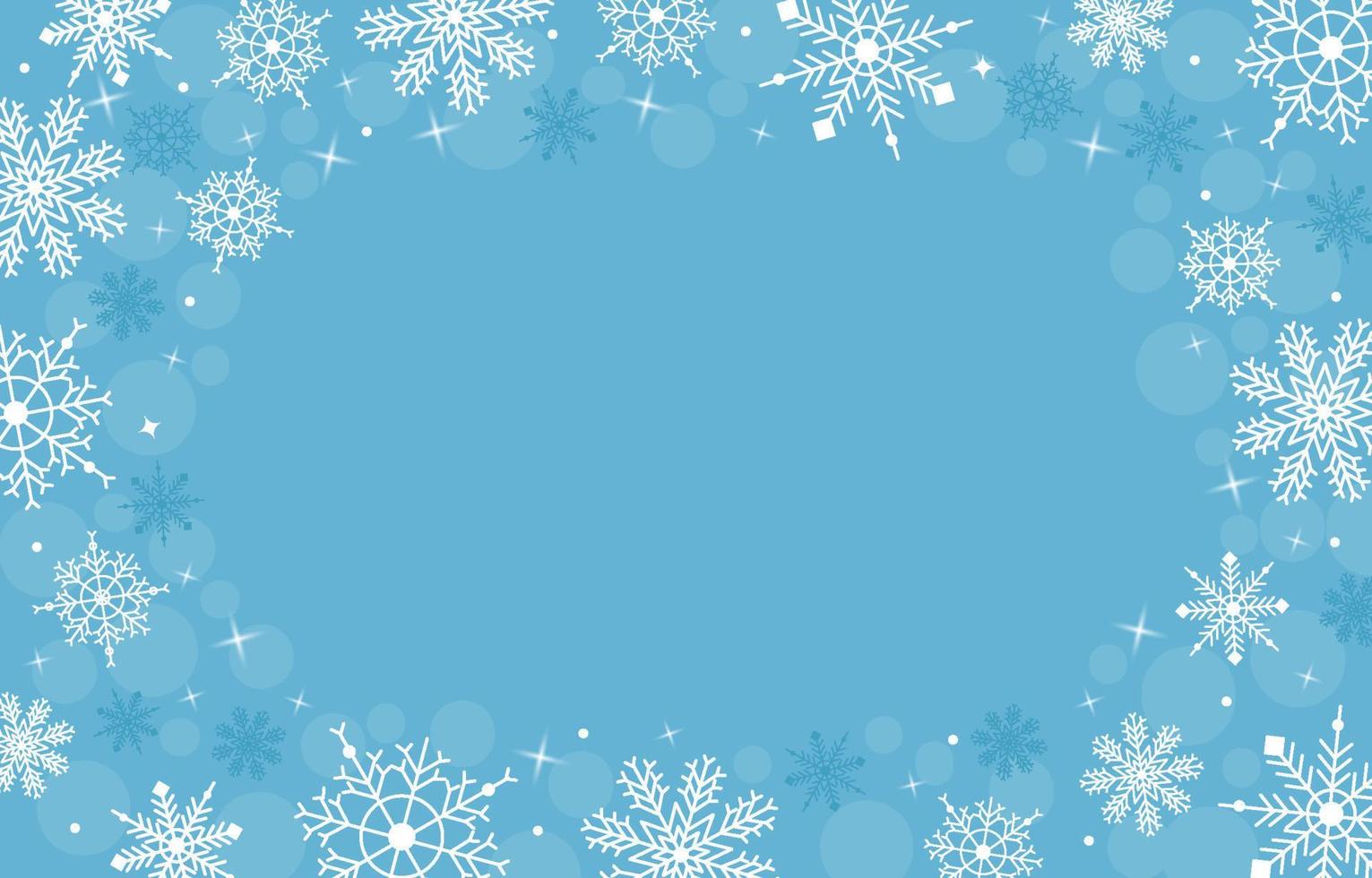 Winter Snowflakes Background vector