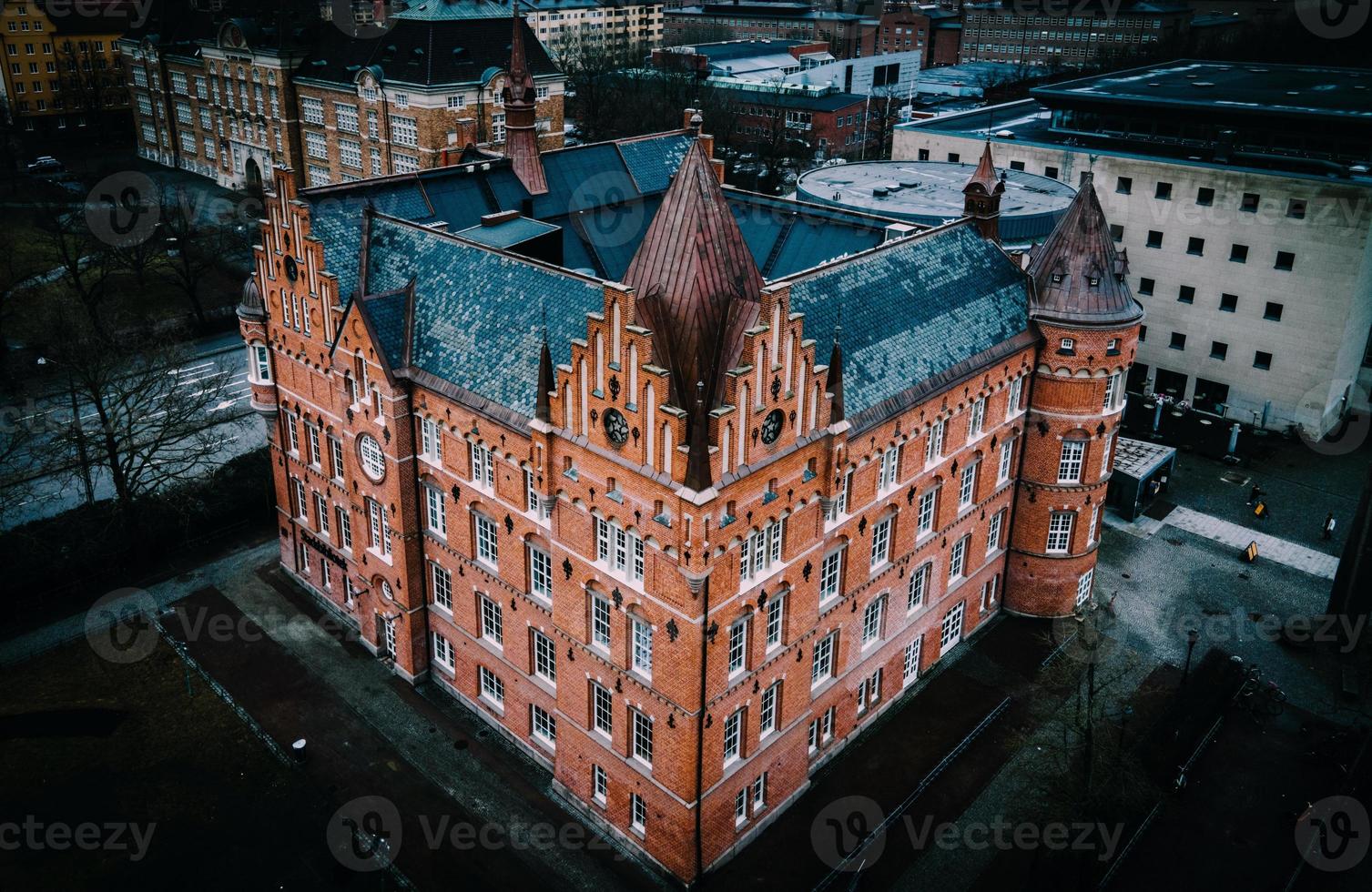 Malmo City Library in Spring in Skane, Sweden photo