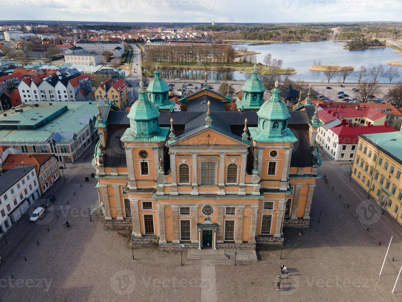 catedral de kalmar vista en smaland, suecia foto