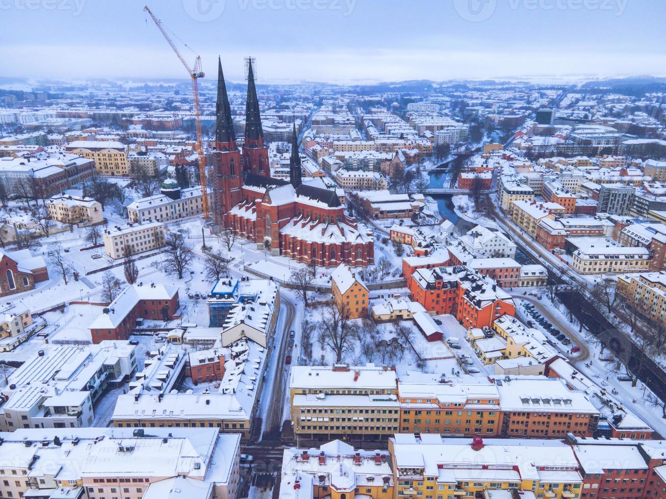Uppsala, Sweden as seen in the Winter 15548598 Stock Photo at Vecteezy