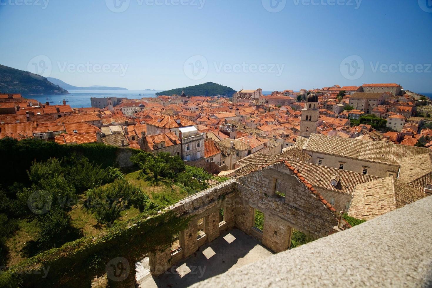 vistas desde dubrovnik, croacia foto