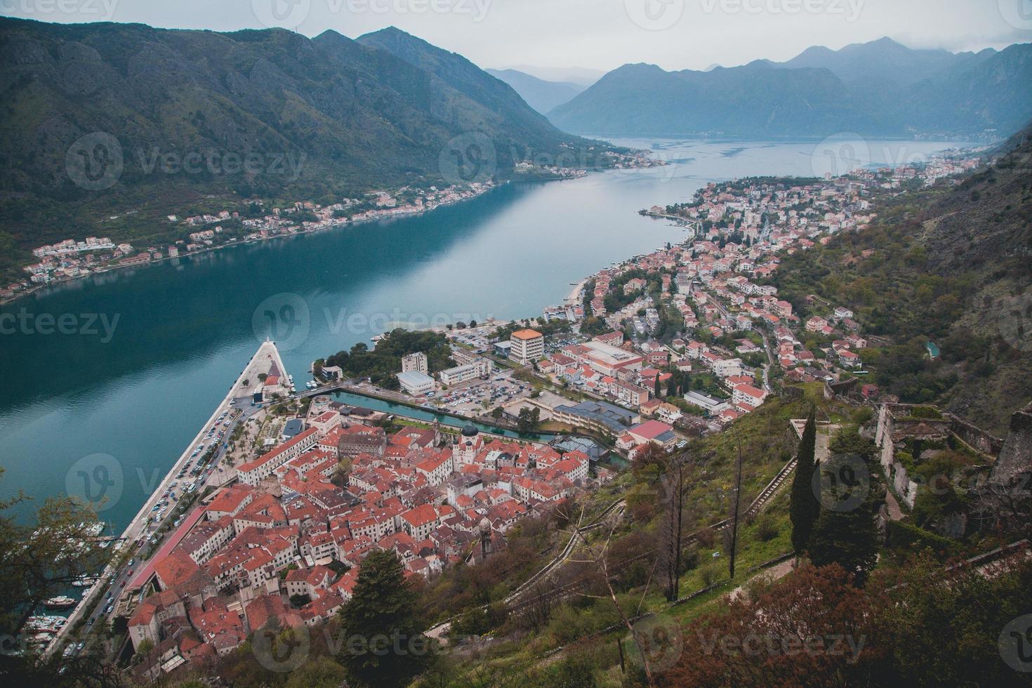 VIews of Kotor's Old Town in Montenegro photo