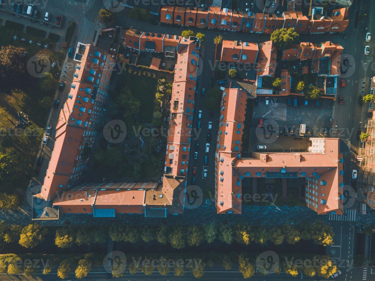 Views over Aarhus, Denmark in Jutland by Drone photo