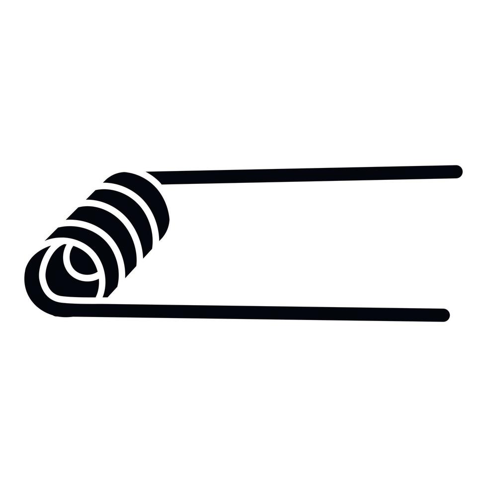 Spiral element cigarette icon, simple style vector