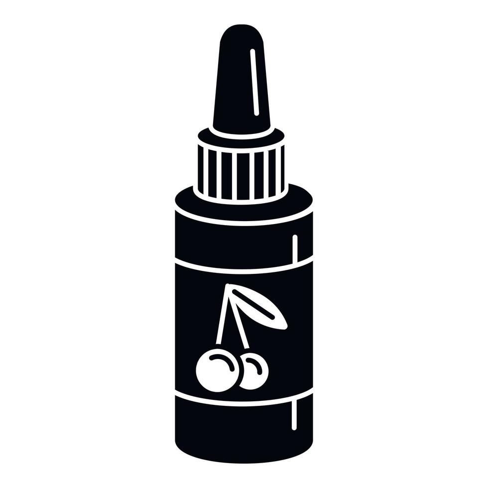 icono de líquido de botella de cigarrillo electrónico, estilo simple vector