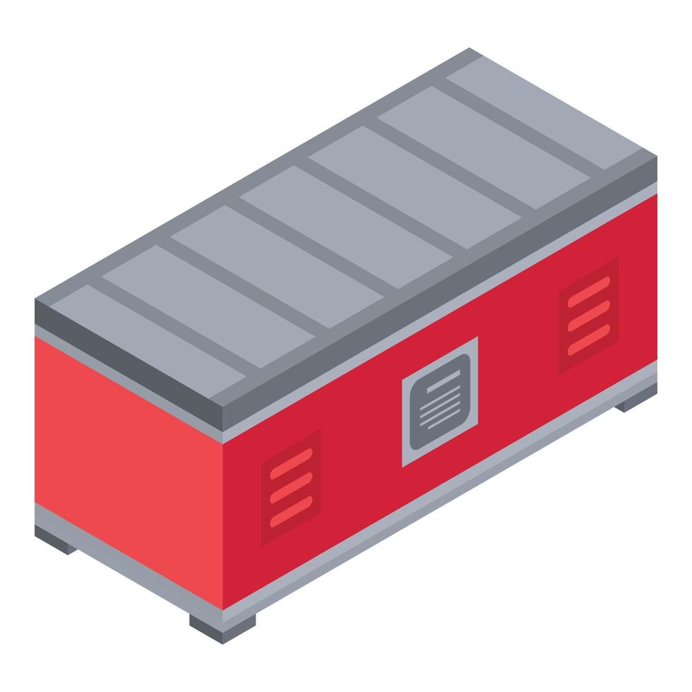 Assembly line icon, isometric style vector