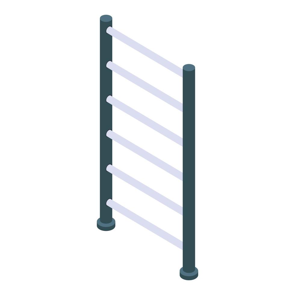 Gymnastic ladder icon, isometric style vector