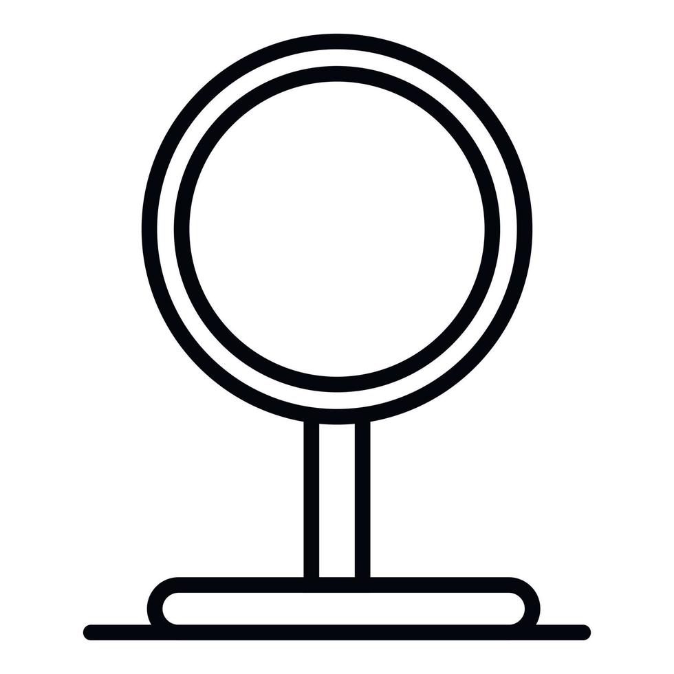 Dog jump circle icon, outline style vector