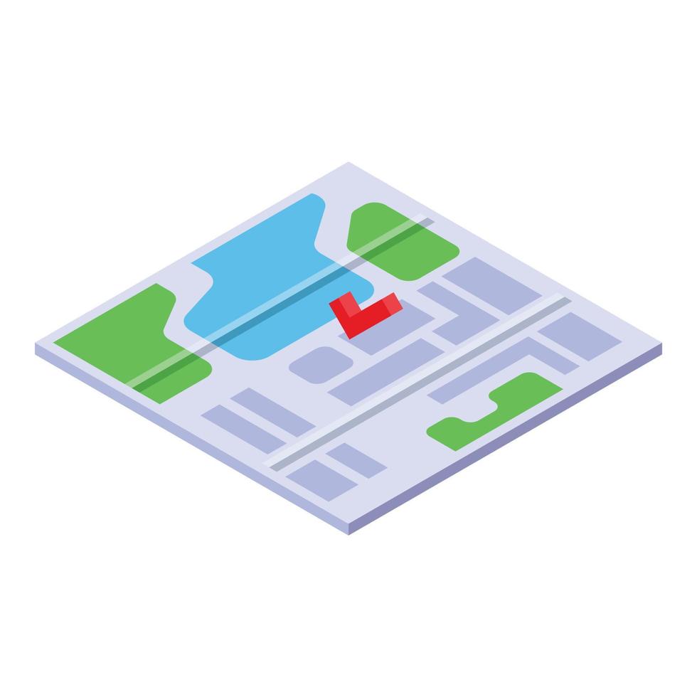 Store shop location icon, isometric style vector