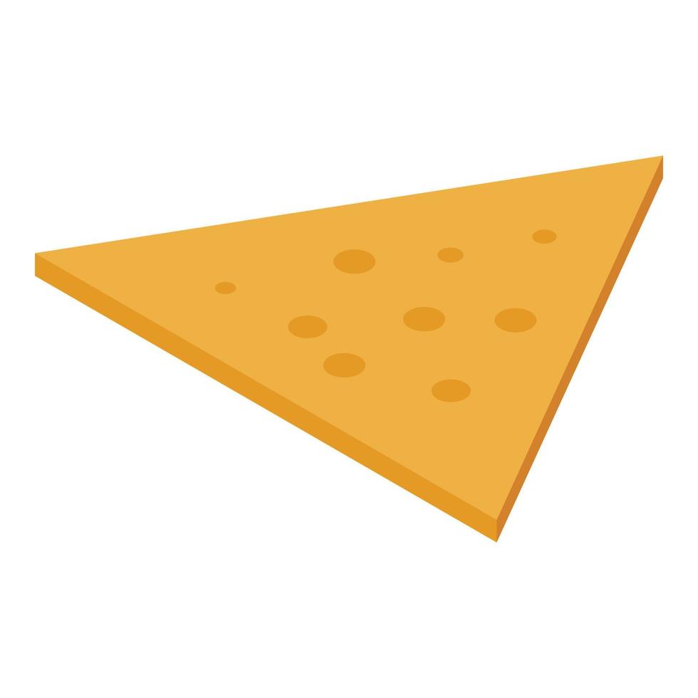 Nachos icon, isometric style vector