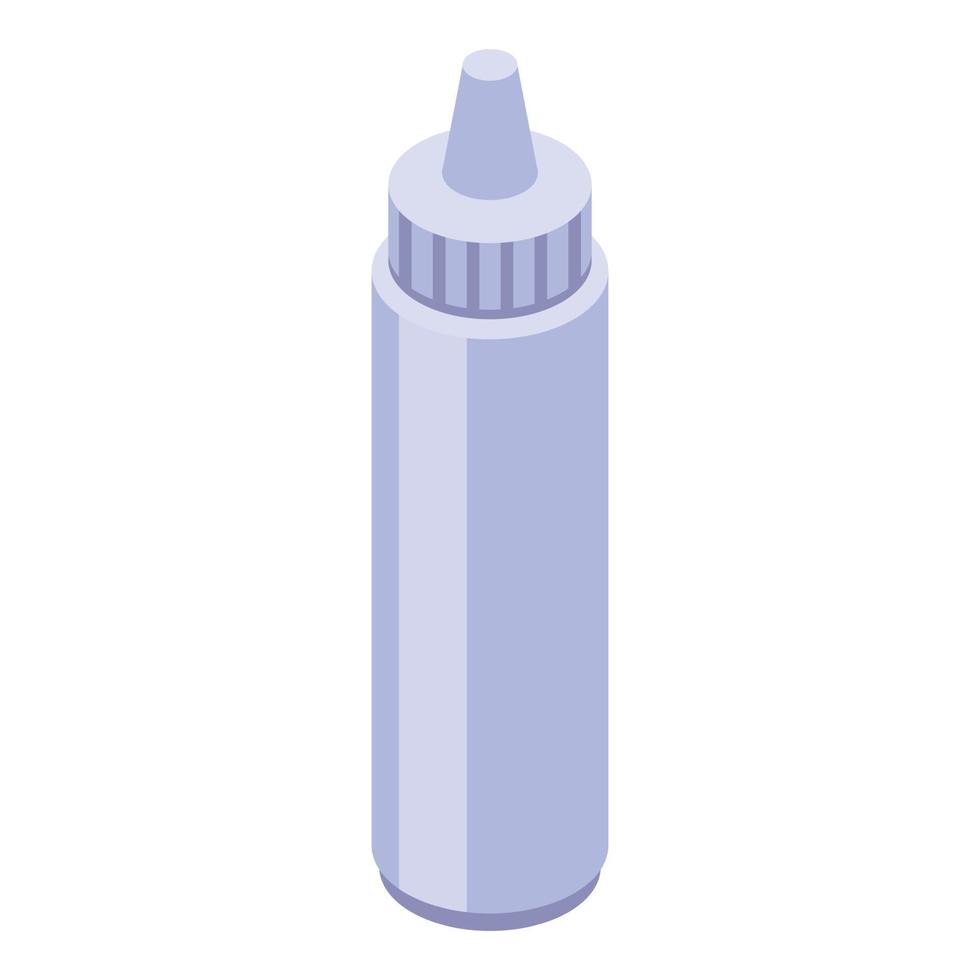 Glue office bottle icon, isometric style vector