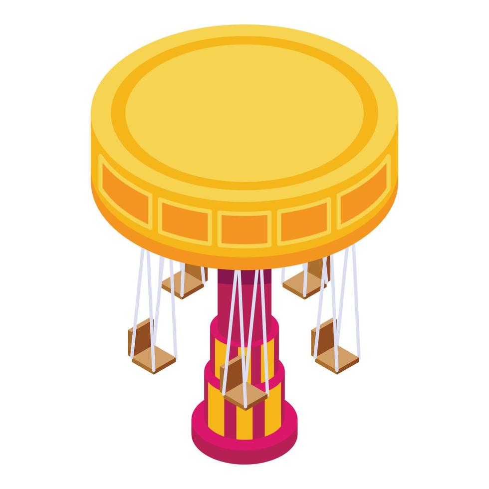 Carousel icon, isometric style vector